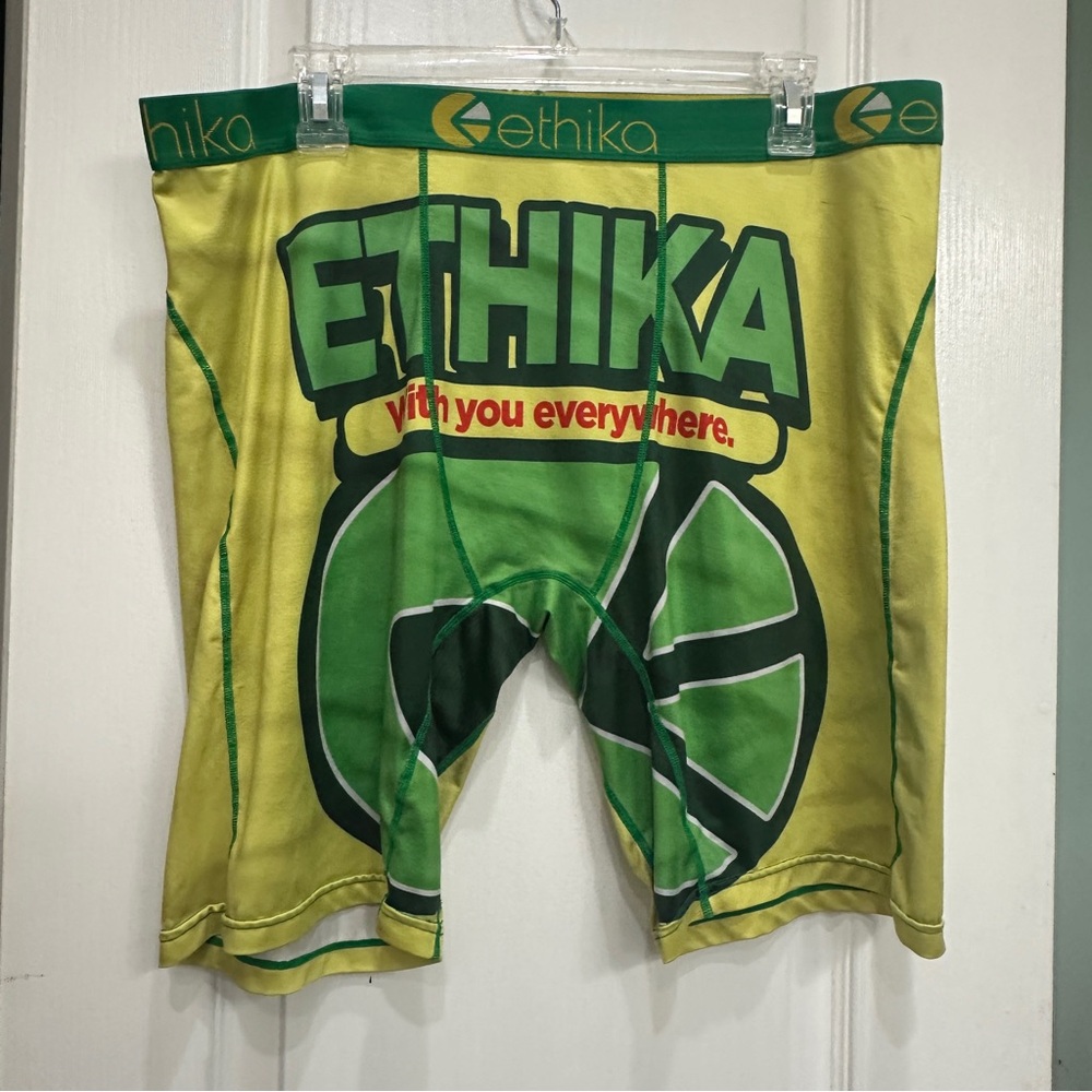 Ethika The Staple Boxer Shorts With You Everywhere Yellow Green Fun Gag Gift